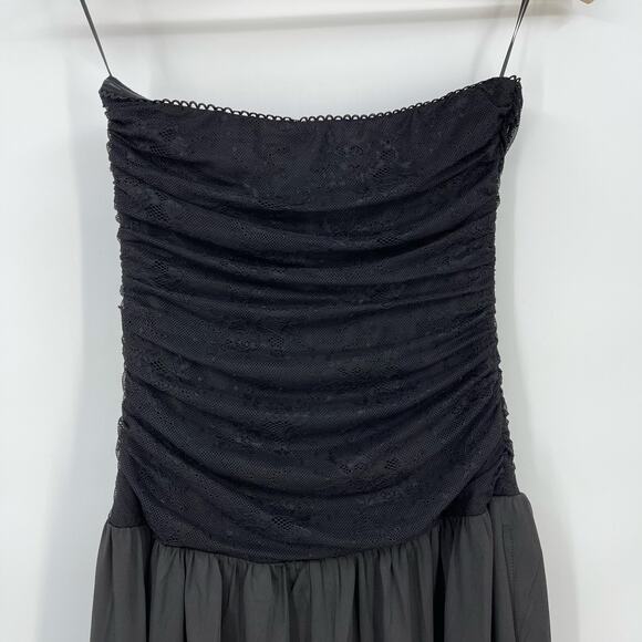 NIA | NWT Santal Dress in Black Strapless A-line Midi XS - Picture 10 of 13